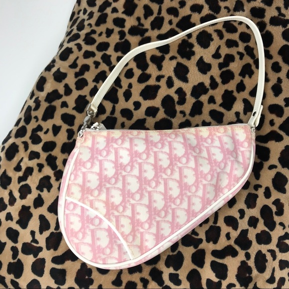 Vintage Dior Pink Saddle bag - Picture 2 of 6